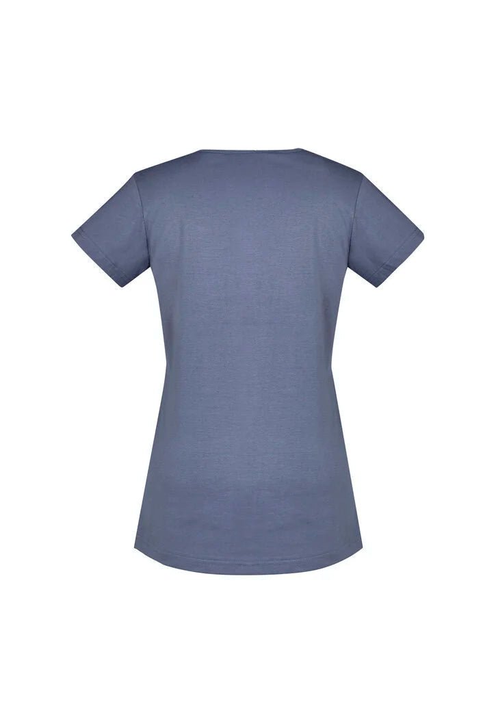 Syzmik Women's Streetworx Tee Shirt ZH735 in Light Khaki UPF 30