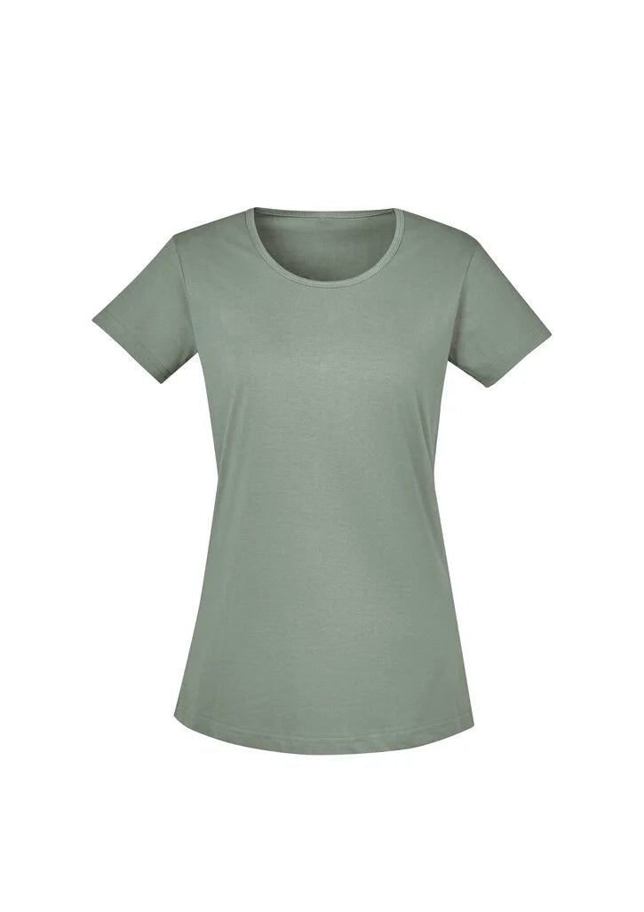 Syzmik Women's Streetworx Tee Shirt ZH735 in Charcoal UPF 50+