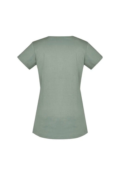 Syzmik Women's Streetworx Tee Shirt ZH735 in Navy Blue UPF 50+