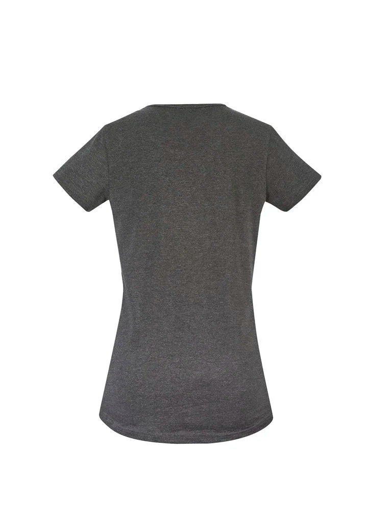 Syzmik Women's Streetworx Tee Shirt ZH735 in Charcoal UPF 50+