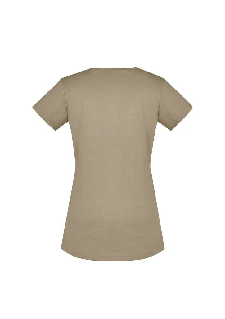 Syzmik Women's Streetworx Tee Shirt ZH735 in Navy Blue UPF 50+