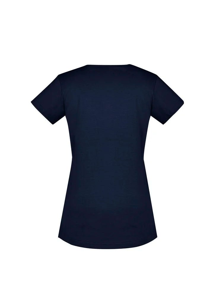 Syzmik Women's Streetworx Tee Shirt ZH735 in Charcoal UPF 50+