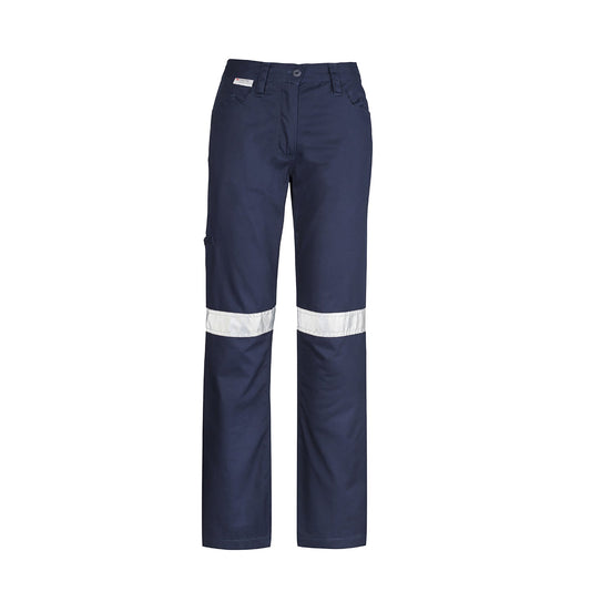 Women’s Taped Utility Pant 100% Cotton Drill 280gsm with Reflective Tape - SunSafe Australia