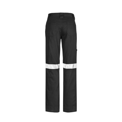 Women’s Taped Utility Pant 100% Cotton Drill 280gsm with Reflective Tape - SunSafe Australia