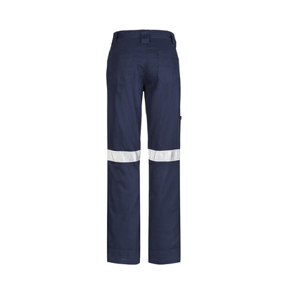 Women’s Taped Utility Pant 100% Cotton Drill 280gsm with Reflective Tape - SunSafe Australia