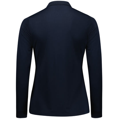 Womens UPF 50+ Action Long Sleeve Polo - SunSafe Australia