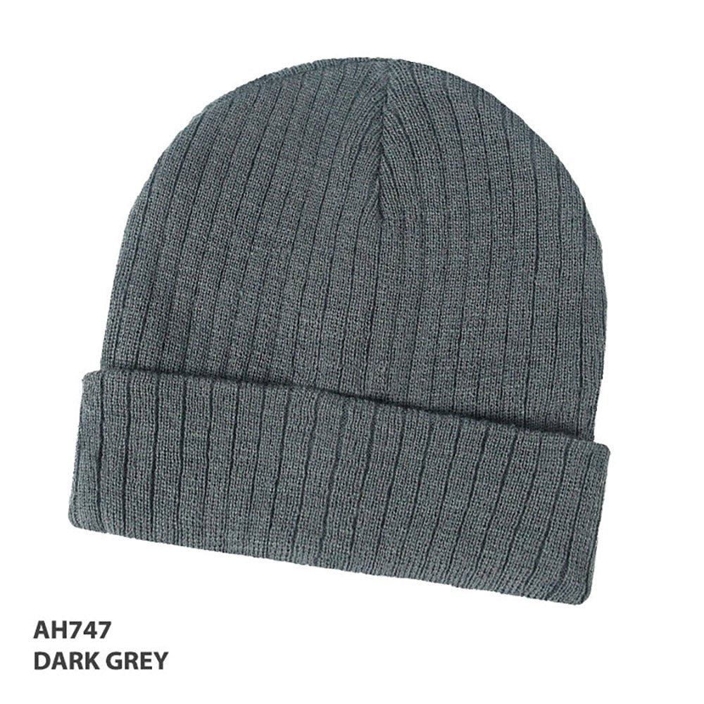 Wool Blend Beanie Cable Knit Winter Hat